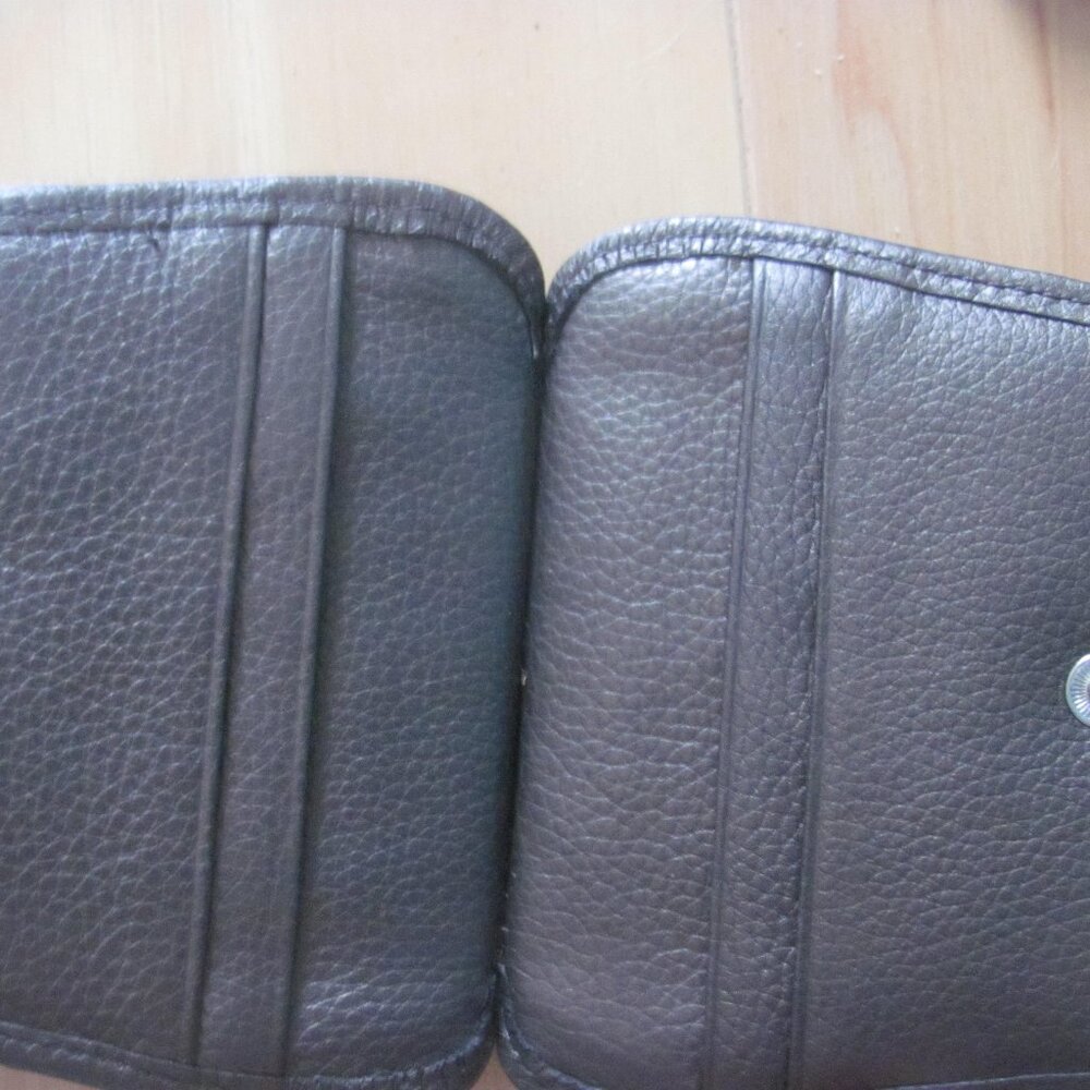 Brighton Dark Leather Wallet with Ornate Pattern - Picture 10 of 10